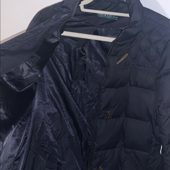 Navy Blue Ralph Lauren Puffer Jacket - Picture 4 of 6